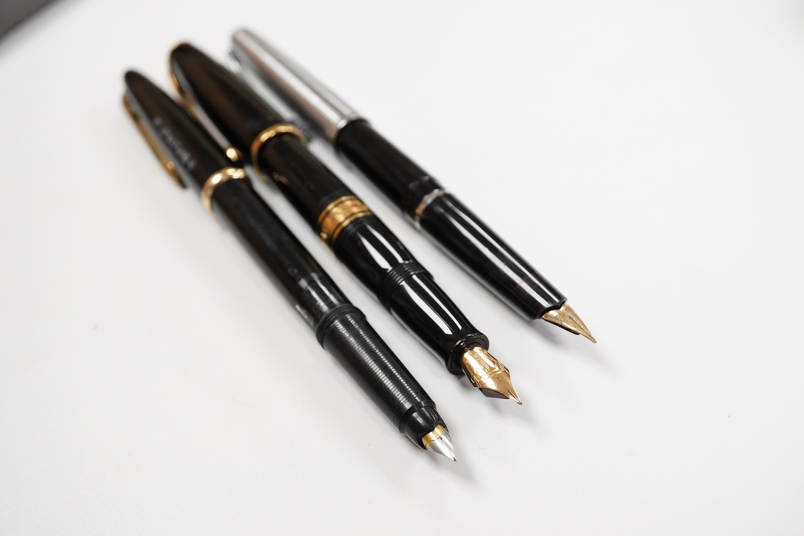 A good collection of fountain pens to include Swan, Onoto and Waterman, approx. 40